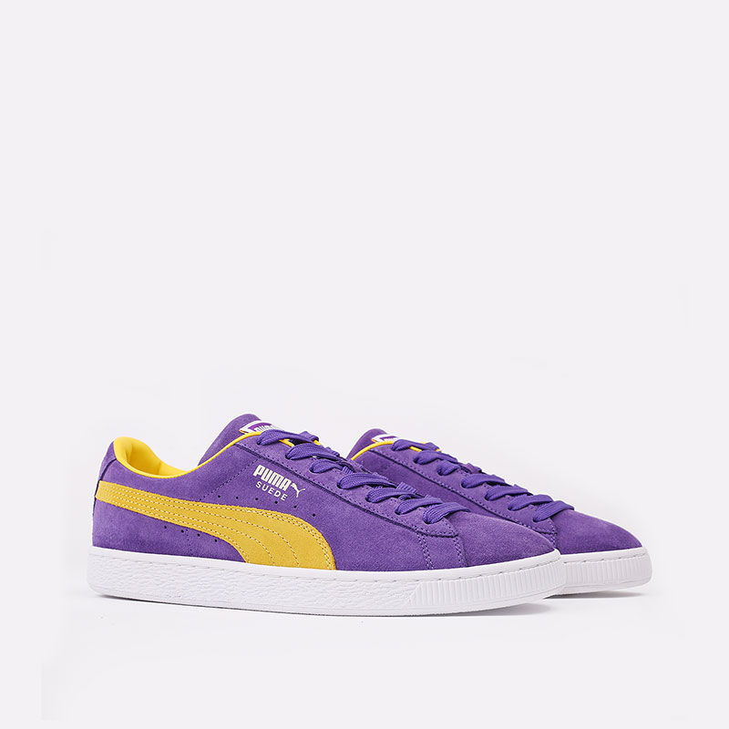 мужские фиолетовые кроссовки PUMA Suede Teams 38016803 - цена, описание, фото 2